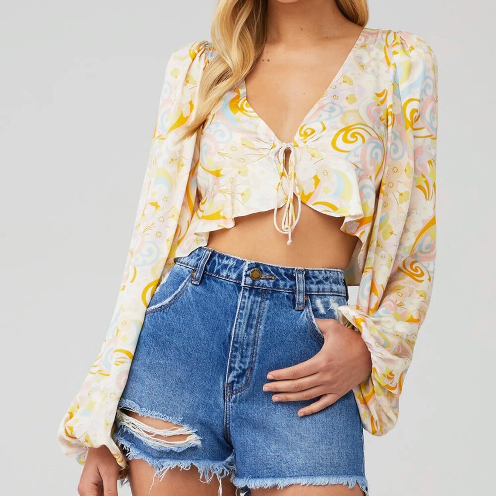 For Love & Lemons Marcia Crop Top